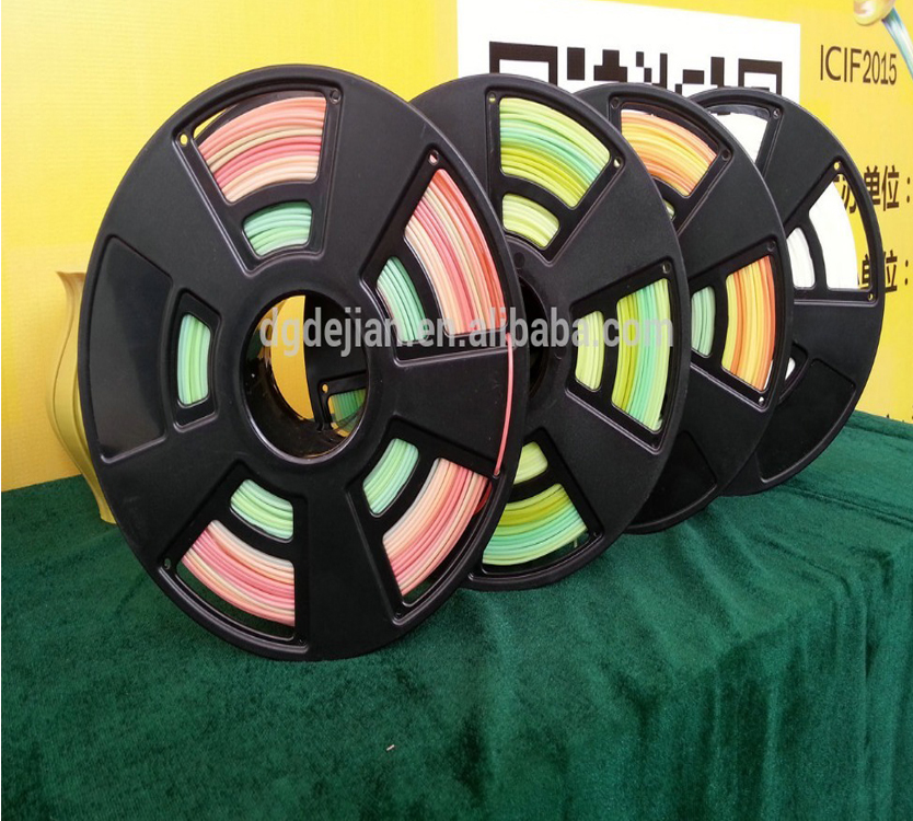 厂家直销 PLA耗材 渐变色 3D打印耗材 1.75mm PLA3d打印机耗材