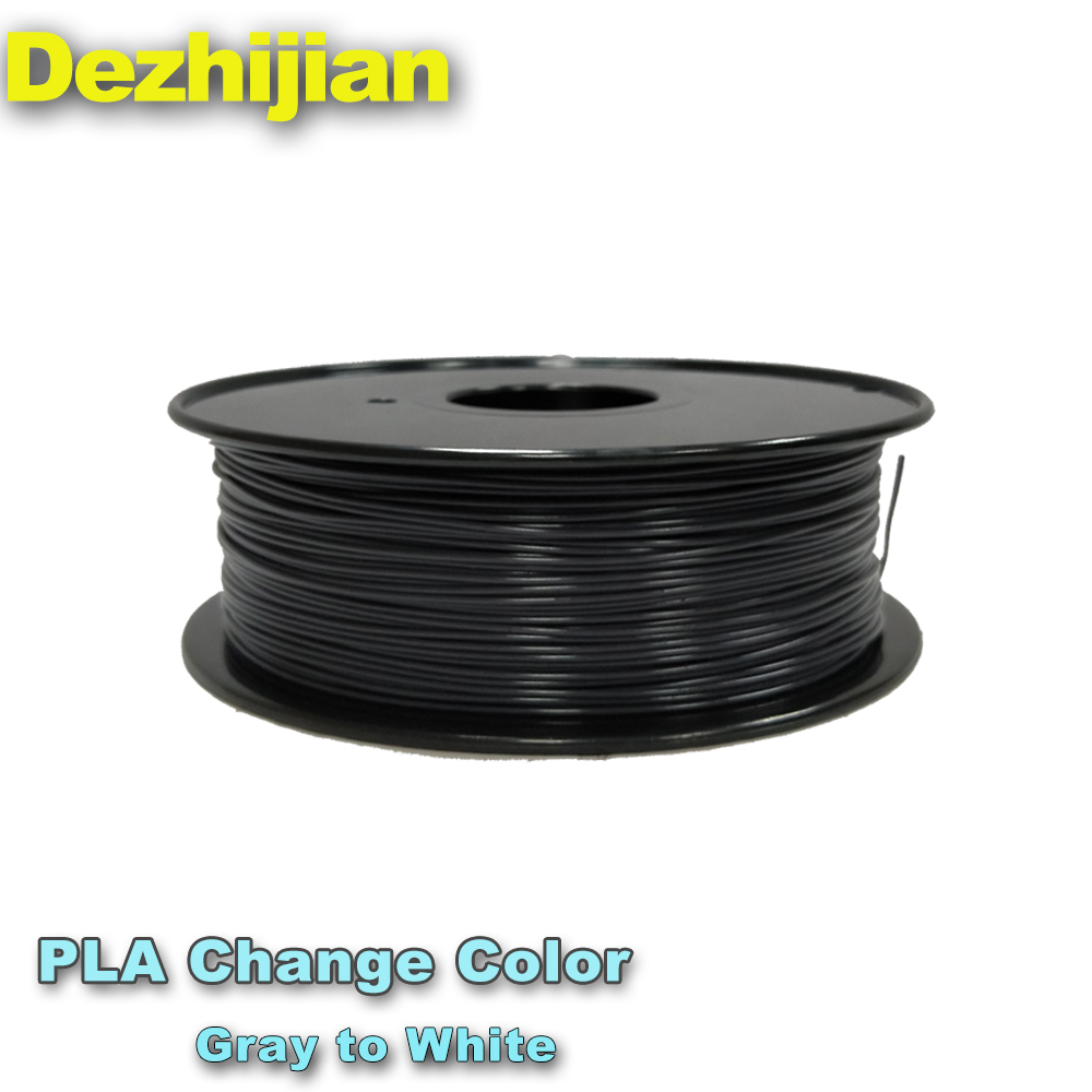 灰变白 变温PLA3d打印耗材 线径1.75 3.0 随温度变化变颜色